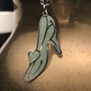 NWOT DISNEY CINDERELLA SLIPPER CHARM + NECKLACE